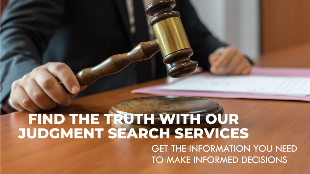 Judgment Search Services